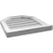 Ekena Millwork Octagonal Top Surface Mount PVC Gable Vent w/ 2"W x 2"P Brickmould Sill Frame, 18"W x 20"H GVPOT18X2003SN - alternate 5